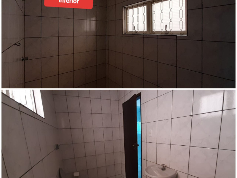 Sobrado com três dormitórios, dois banheiros